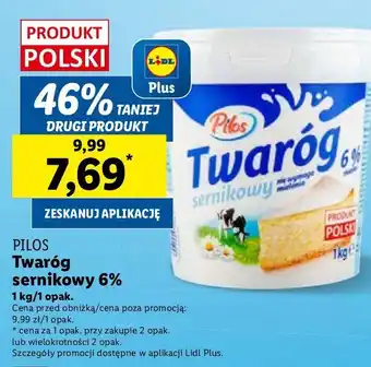 Lidl Twaróg sernikowy Pilos oferta
