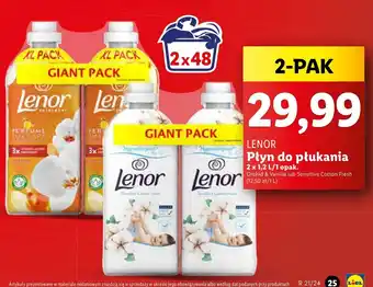 Lidl Płyn do płukania enjoy Lenor oferta