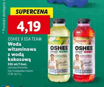 Lidl Woda strawberry-melon Oshee Coconut Fruits oferta