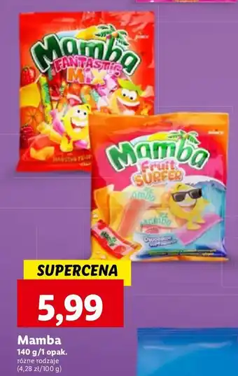 Lidl Guma rozpuszczalna Mamba Fantastic Mix oferta