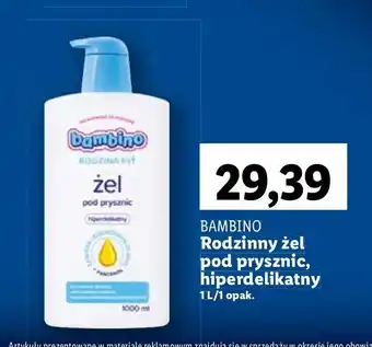Lidl Zel pod prysznic Bambino Rodzina oferta