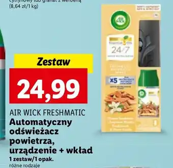 Lidl Urządzenie + wkład drzewo sandałowe i zmysłowa wanila Air Wick oferta