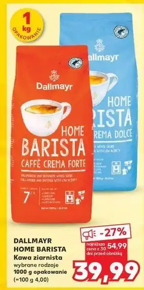 Kaufland Kawa Dallmayr Home Barista Caffe Crema Dolce oferta