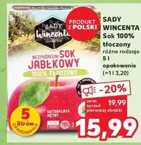 Kaufland Sok jabłkowy Sady Wincenta oferta