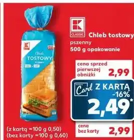 Kaufland Chleb tostowy pszenny K-Classic oferta