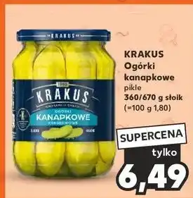 Kaufland Ogórki kanapkowe pikle Krakus Maspex oferta