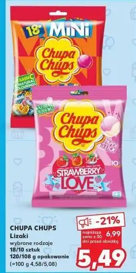 Kaufland Lizaki mini z witaminą c Chupa Chups Mini oferta