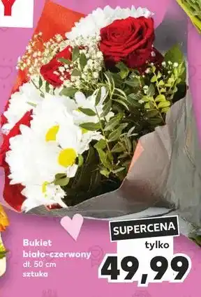 Kaufland Bukiet biało - czerwony oferta
