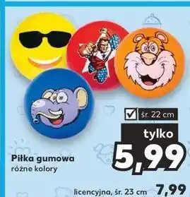 Kaufland Piłka gumowa 23 cm oferta