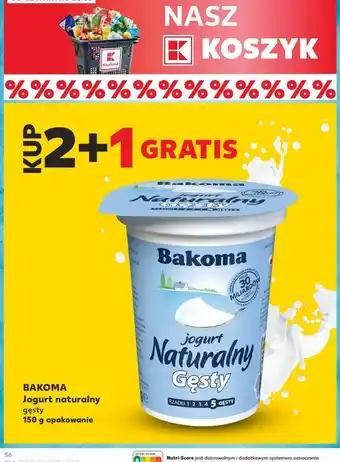 Kaufland Jogurt naturalny gęsty Bakoma Naturalny oferta