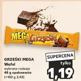 Kaufland Wafelek toffi w czekoladzie mlecznej Grześki Mega oferta