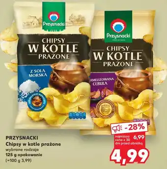 Kaufland Chipsy w kotle prażone karmelizowana cebula Przysnacki oferta