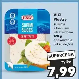 Kaufland Plastry surimi z łososiem Vici oferta