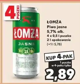 Kaufland Piwo Łomża Jasne (Dawniej Export) oferta