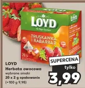 Kaufland Herbata truskawki i rabarbar Loyd Tea The Magic Experience oferta