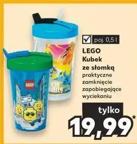 Kaufland Kubek ze słomką 500 ml lego oferta