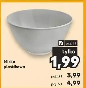 Kaufland Miska plastikowa 1 l oferta