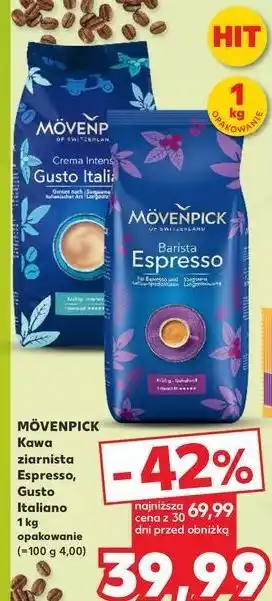 Kaufland Kawa Movenpick Caffe Crema Gusto Italiano oferta