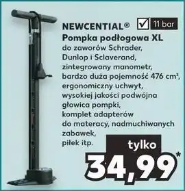 Kaufland Pompka stojąca z manometrem Newcential oferta