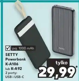 Kaufland Powerbank k-a106 Setty oferta