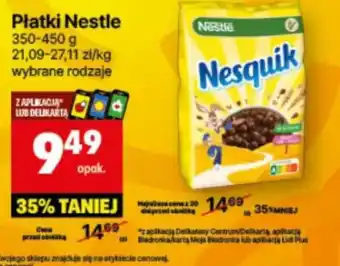 Delikatesy Centrum Płatki Nestle oferta