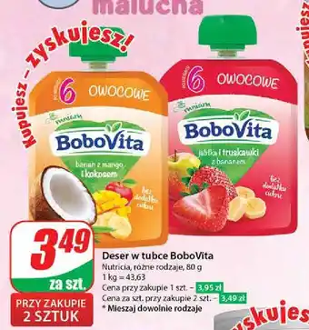 Dino Mus jabłka truskawki i banany Bobovita oferta