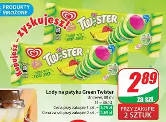 Dino Lód green Algida Twister oferta