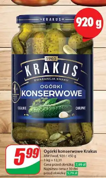 Dino Ogorki konserwowe Krakus Maspex oferta