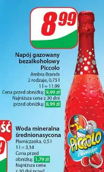 Dino Napój truskawkowy Piccolo oferta