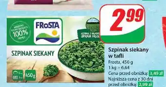 Dino Szpinak siekany bez przypraw Frosta oferta