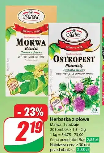 Dino Herbatka ostropest plamisty Malwa Tea oferta