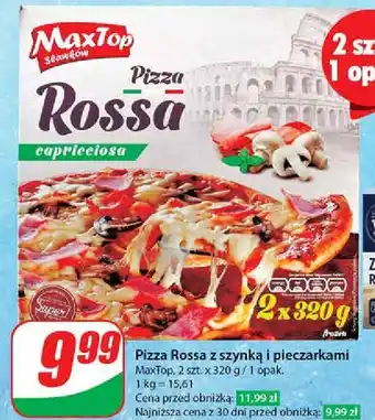 Dino Pizza rossa z szynką i pieczarkami Maxtop oferta