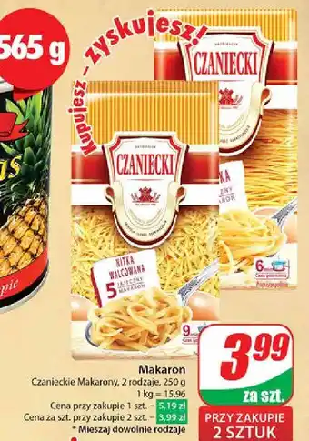 Dino Makaron 5-jajeczny krajanka Czaniecki oferta
