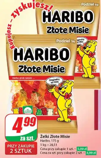 Dino Żelki Haribo Złote Misie oferta