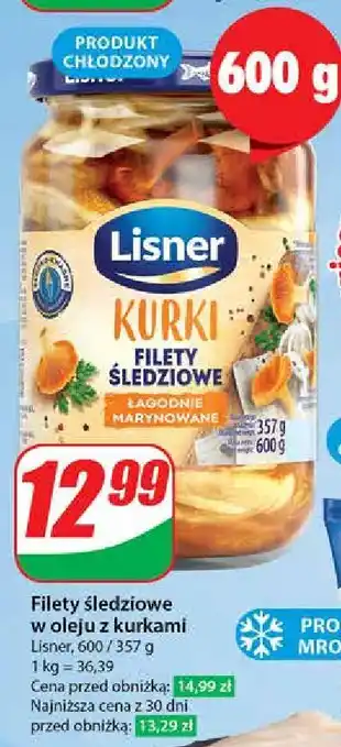Dino Filety śledziowe z kurkami Lisner oferta