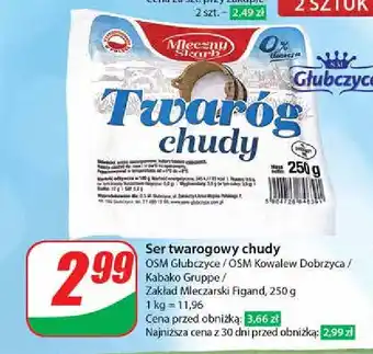 Dino Twaróg chudy Mleczny Skarb oferta