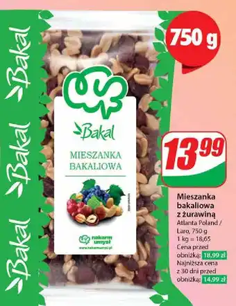 Mieszanka bakaliowa z żurawiną Bakal
