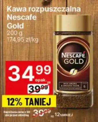 Delikatesy Centrum Kawa rozpuszczalna Nescafe Gold oferta