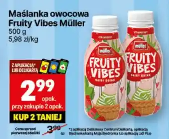 Delikatesy Centrum Maślanka owocowa Fruity Vibes Muller oferta