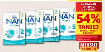 Lidl MLEKA NAN OPTIPRO 2,3,4 LUB 5 oferta