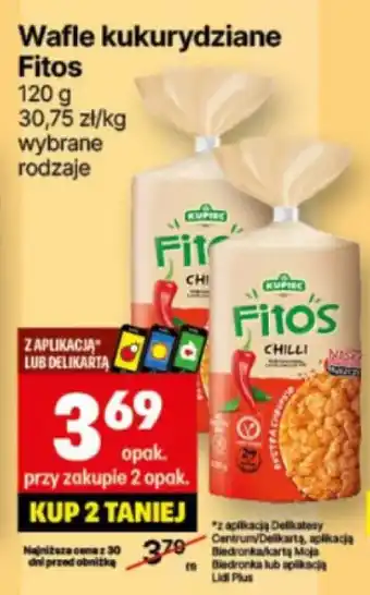 Delikatesy Centrum Wafle kukurydziane Fitos oferta