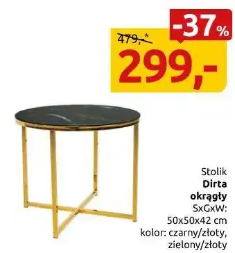 Black Red White Stolik Dirta okrągły oferta