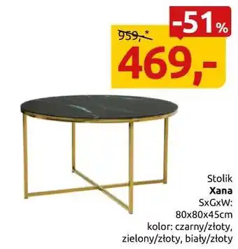 Black Red White Stolik Xana oferta