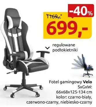 Black Red White Fotel gamingowy Velo oferta