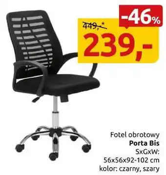 Black Red White Fotel obrotowy Porta Bis oferta