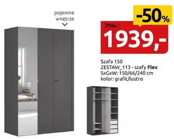 Black Red White Szafa 150 ZESTAW_113 - szafy Flex oferta
