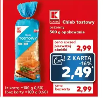 Kaufland Chleb tostowy pszenny 500 g oferta