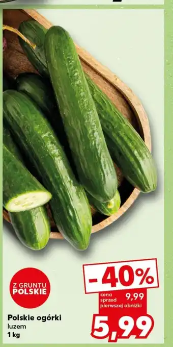 Kaufland Polskie ogórki 1 kg oferta