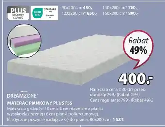 JYSK Materac Dreamzone oferta