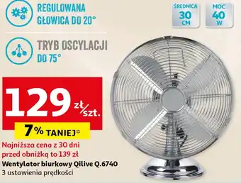 Auchan Wentylator Qilive oferta